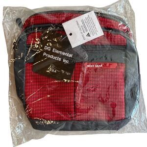 Nwt red and black fanny pack